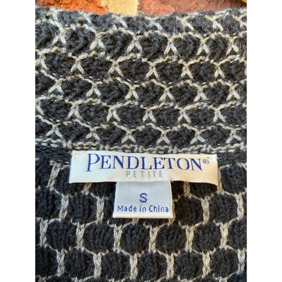 Pendleton Geometric Knit Womens Blazer Size Petite Small - Picture 3 of 6
